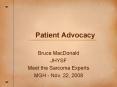 Patient Advocacy