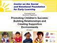 Promoting Social Emotional Competence