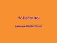 A Honor Roll