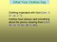 What Your Clothes Say