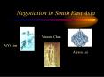 Negotiation in South East Asia