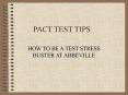 PACT TEST TIPS