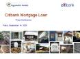 Citibank Mortgage Loan