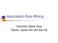 Association Rule Mining