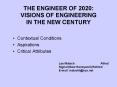 THE ENGINEER OF 2020: VISIONS OF ENGINEERING IN THE NEW CENTURY