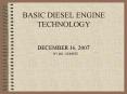 BASIC DIESEL ENGINE TECHNOLOGY
