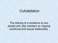Cohabitation