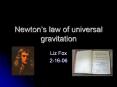 Newtons law of universal gravitation