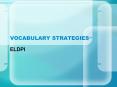 VOCABULARY STRATEGIES