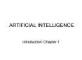 ARTIFICIAL INTELLIGENCE