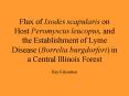 Flux of Ixodes scapularis on Host Peromyscus leucopus, and the Establishment of Lyme Disease Borreli
