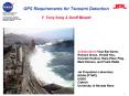GPS Requirements for Tsunami Detection Y. Tony Song