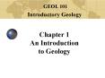 Chapter 1 An Introduction to Geology