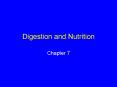 Digestion and Nutrition