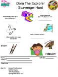 Dora The Explorer Scavenger Hunt