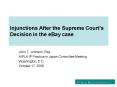 Injunctions After the Supreme Courts Decision in the eBay case