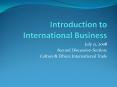 Introduction to International Business