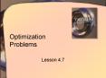 Optimization Problems