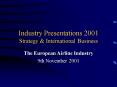 Industry Presentations 2001 Strategy