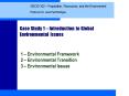 Case Study 1 Introduction to Global Environmental Issues