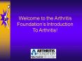 Defining Arthritis