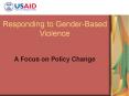 Responding to Gender-Based Violence