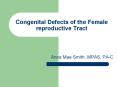 Congenital Defects of the Female reproductive Tract