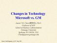 Changes in Technology Microsoft vs. GM