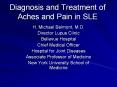 Diagnosis and Treatment of Aches and Pain in SLE