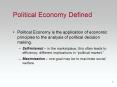 Political Economy Defined