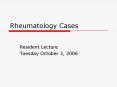 Rheumatology Cases