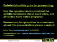 Delete this slide prior to presenting. Use the speaker notes provided for additional details about e