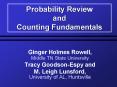 Probability Review and Counting Fundamentals