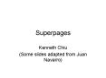 Superpages