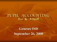 PUPIL ACCOUNTING