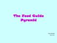 The Food Guide Pyramid