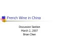 French Wine in China