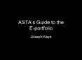ASTAs Guide to the Eportfolio