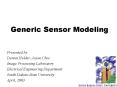 Generic Sensor Modeling