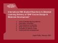 International MA Student Reactions to Blended Learning Delivery of EAP Course Design