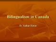 Bilingualism in Canada