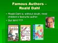 Famous Authors Roald Dahl