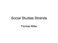 Social Studies Strands