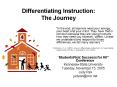 Differentiating Instruction: The Journey