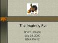 Thanksgiving Fun