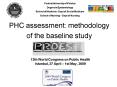 PHC assessment: methodology of the baseline study
