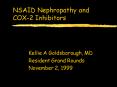 NSAID Nephropathy and COX2 Inhibitors