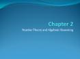 Number Theory and Algebraic Reasoning