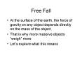 Free Fall
