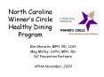 North Carolina Winners Circle Healthy Dining Program